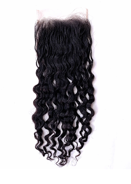 Burmese Curly 5’by 5’ HD Closure Tresses